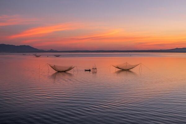 Hoàng hôn trên đầm Thị Nại Quy Nhơn